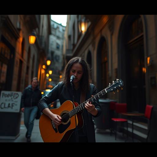 Video musical de un artista local grabado en el Barrio Gótico